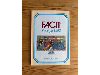 FACIT Sverige 1992 av FACIT FÖRLAGS AB - klassisk frimärkskatalog för samlare