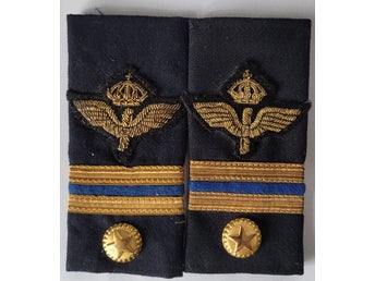 Axelklaffshylsor Flygvapnet Fanjunkare x2