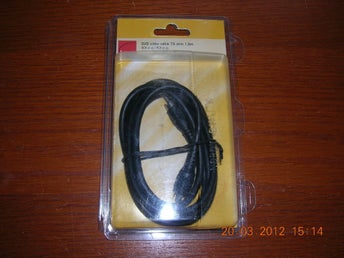 Video/digital audio kabel 75 ohm 1,5m RCA hane-RCA hane
