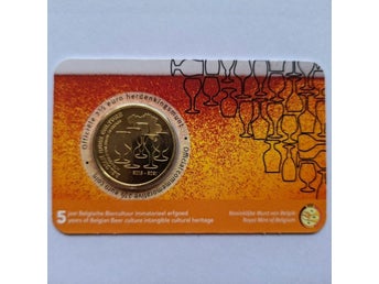 Belgien 2,5 euro 2021 Belgisk ölkultur som immateriellt kulturarv [coincard]