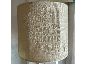 Retro Vägglampa med broderade blommor och div mönster