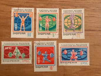 Albanien 1973, Tyngdlyftnings-VM. Mich 1656-61 stpl