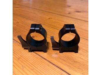 Warne Maxima QD 1” Low 6,35 mm – Snabbfäste Weaver/Picatinny