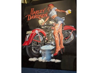 Harley-Davidson plåtskylt med 3D-motiv