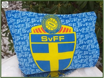 Svenska fotbollsförbundet örngott emblem Utmärkt skick