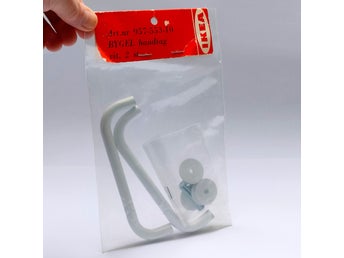 VINTAGE IKEA – BYGEL 2 ST HANDTAG CC 13 CM – OANVÄNDA I ORIGIALFÖRPACKNING –
