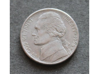 USA - 5 Cents 1996 P - KM # 192 - CuNi - Jefferson Nickel - Five Cents