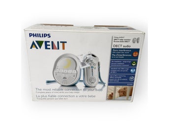 Avent SCD505 Babyvakt DECT Ljudmonitor Vit Grå Barnvakt Baby Monitor