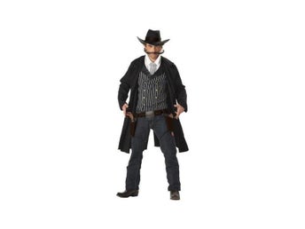 Gun Fighter Vapendragare Revolverman Maskeraddräkt Medium Halloween Ny