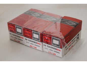 2 st Gepe 20 Slide Mounts 24x36 med glas
