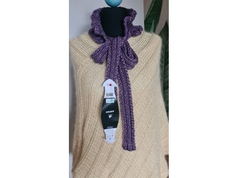 Mayflower lila krage scarf.Ny!