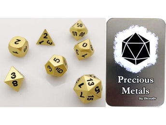 Dice - Tärningsset - 7 Tärningar - Dicez0r Precious Metals: Pure