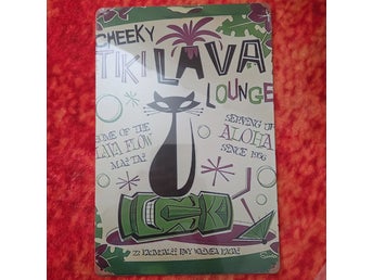 Tavla 20x30cm Katter Tku Lava Lounge