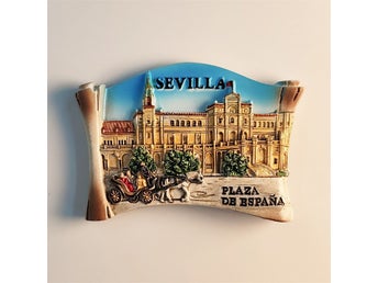 Seville Plaza de España Kylskåpsmagnet Spanien