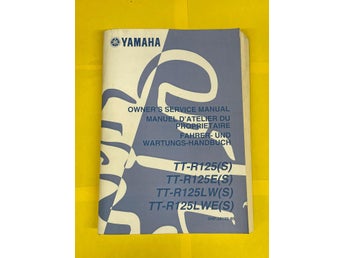 Yamaha TT-R125E TT R125E Owners service manual original 2004 verkstadshandbok