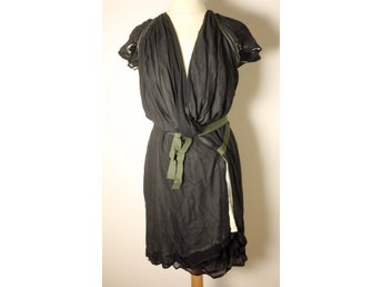 Collado Garcia London ladies, British-made vintage wrap dress-Size Small-EU 36