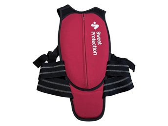 Sweet Protection Ryggskydd XS Barn Svart Röd SAS-TEC Skydd Västskena Snowboard