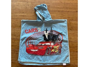 Badponcho med huva Cars 2