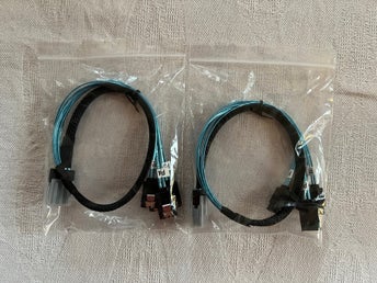2st 50cm Mini-SAS (SFF8087) till 8st SATA