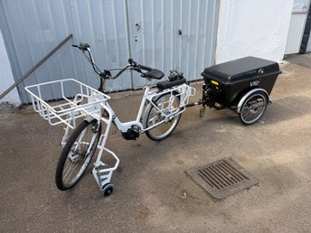 Elcykel med kärra Monark Centro f.d. Postcykel