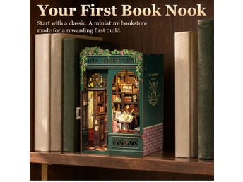 CUTEBEE Book Nook: Owl Bookstore – Helt oöppnad DIY-byggsats!