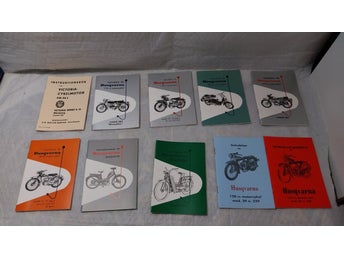 10 st Husqvarna Handböcker Instruktionsböcker Instruktionsbok Handbok