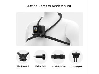 TELESIN Action Camera Neck Mount SE2.0 Halsfäste för actionkamera
