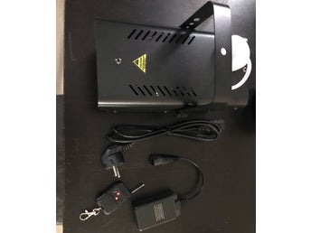 6000 kubikfot/minut LED-rökmaskin med fjärrkontroll, RGB-färgblandande dimmaskin