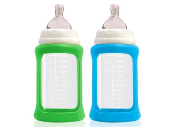 Cherub Baby Flaska 240 Grön/Blå 2-pack