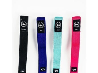 Yoga Stretch Band, 4-Pack med olika motståndsnivåer - öka din smidighet