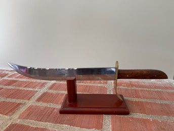 Sabreringssvärd - Mässing och teak