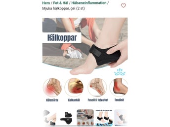 Mjuka hälkoppar, gel, storlek 35-39