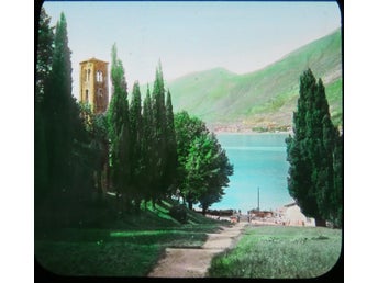 Glas positiv: Como Lake av San Giovanni, Italien