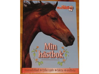 Min hästbok Min häst klubb månadsblad fylla i själv fakta ordlista häst rid tjej