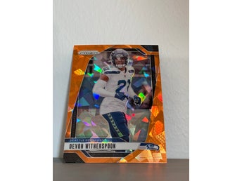 2024 Panini Prizm #263 Devon Witherspoon Orange Ice NFL Card Seattle Seahawks