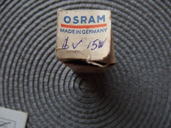 Osram Glödlampa 6V 15W bajonett B15