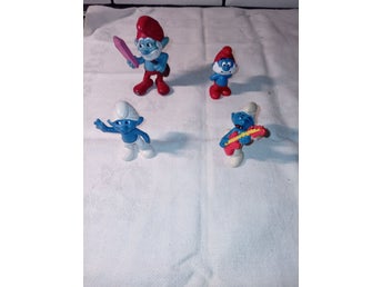 Smurf-figurer, 6 stycken