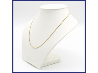 Halsband, 18K guld, pansarlänk (vikt 5,06g, längd 45cm)
