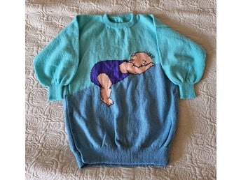 Stickad mammatröja, strl L/XL