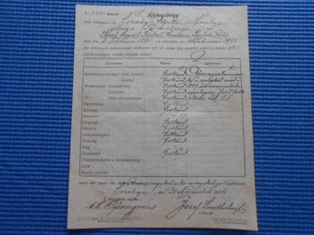 Avgångsbetyg 1906 Söraby kyrka Figeboda Vartorp