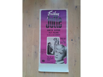 Fröken Julie Filmaffisch. Från 1950 - talet.i