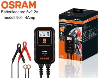 Osram smart Batteriladdare 6v 12v max 4 Amp + underhållsläge