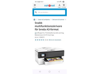 A3 skrivare - HP OfficeJet Pro 7720
