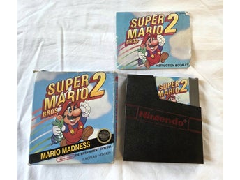 Super Mario Bros. 2 – NES European Version – Komplett i kartong med manual