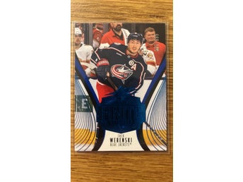 SPx 25/26 Finite 7 ZACH WERENSKI Columbus Blue Jackets #'d 399/999