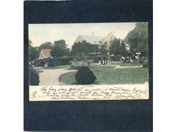 Fortunen nära Köbenhavn Kolorerad parkvy skickat 1907