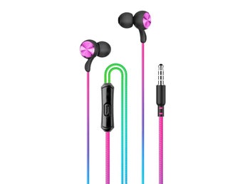 In-Ear Rainbow Hörlurar med mikrofon 3,5mm iPhone, Samsung