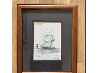 James E. Sabol – “The U.S. Brig Niagara” – Handsignerad och inramad
