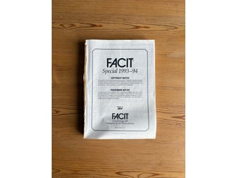 Facit Special 1993-94 - klassisk frimärkskatalog, filateli, frimärkshistoria