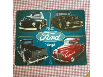 Plåtskylt retro vintage garage Ford